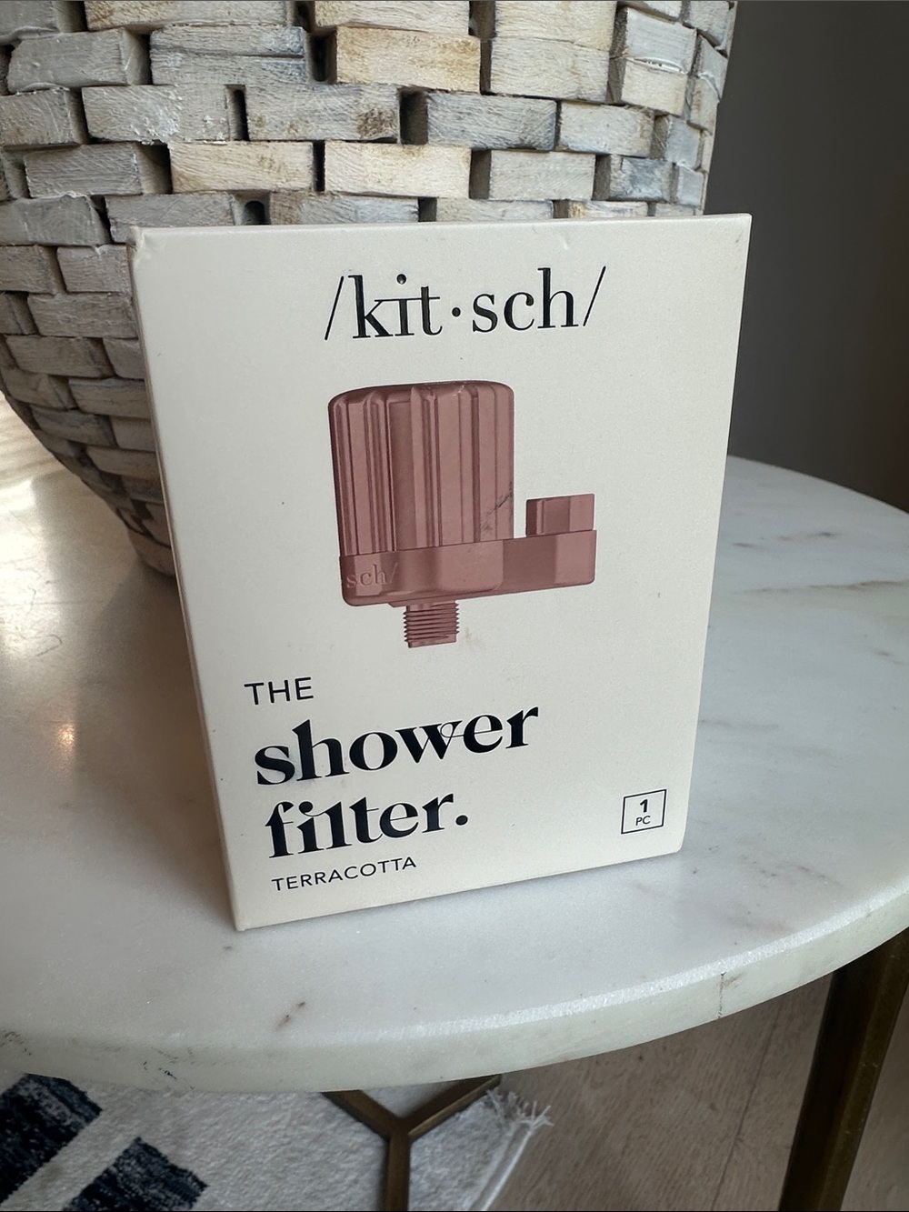 Kitsch Terracotta Shower Filter - Rose-Toned